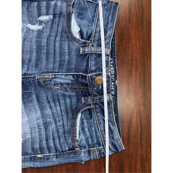 American Eagle Super Stretch Distressed Denim Jeggings Size 00 - Picture 9 of 10